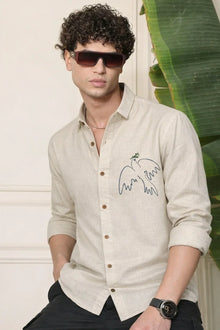 Men Regular Fit Floral Print Spread Collar Casual Shirt