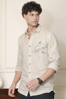 Men Regular Fit Floral Print Spread Collar Casual Shirt