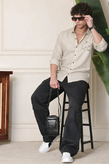 Men Regular Fit Floral Print Spread Collar Casual Shirt