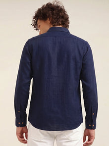 Midnight Bloom Premium Embroidery Shirt