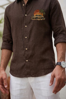 Sunset Drive Premium embroidered-shirt