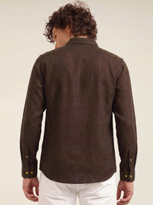 Earthwood Premium Brown Embroidered Shirt