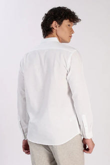 Arctic Wanderlust Cotton Regular Fit White Embroidered Shirt