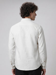 Alpine Sunset Premium White Embroidered Shirt