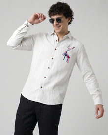 Prism Stag Premium Embroidery Shirt