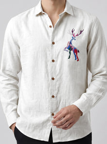 Prism Stag Premium Embroidery Shirt