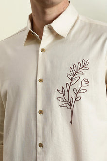 Men Regular Fit Floral Print Spread Collar Casual Shirt