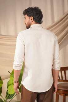 PERCH Men Slim Fit Printed Spread Collar Casual Shirt