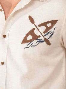 Light Blue Solid Cotton Slim Fit Shirt