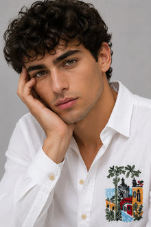 NATURE EMBROIDERY SHIRT
