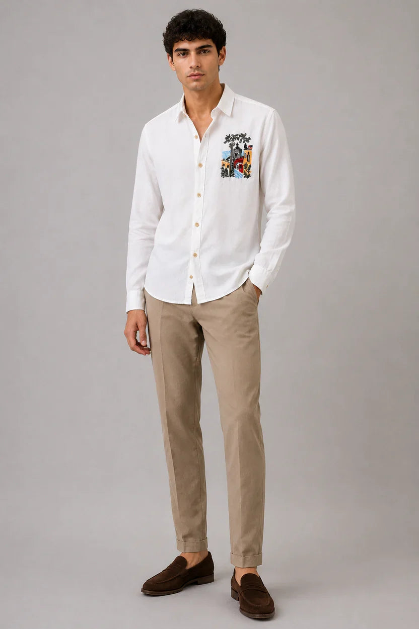 NATURE EMBROIDERY SHIRT