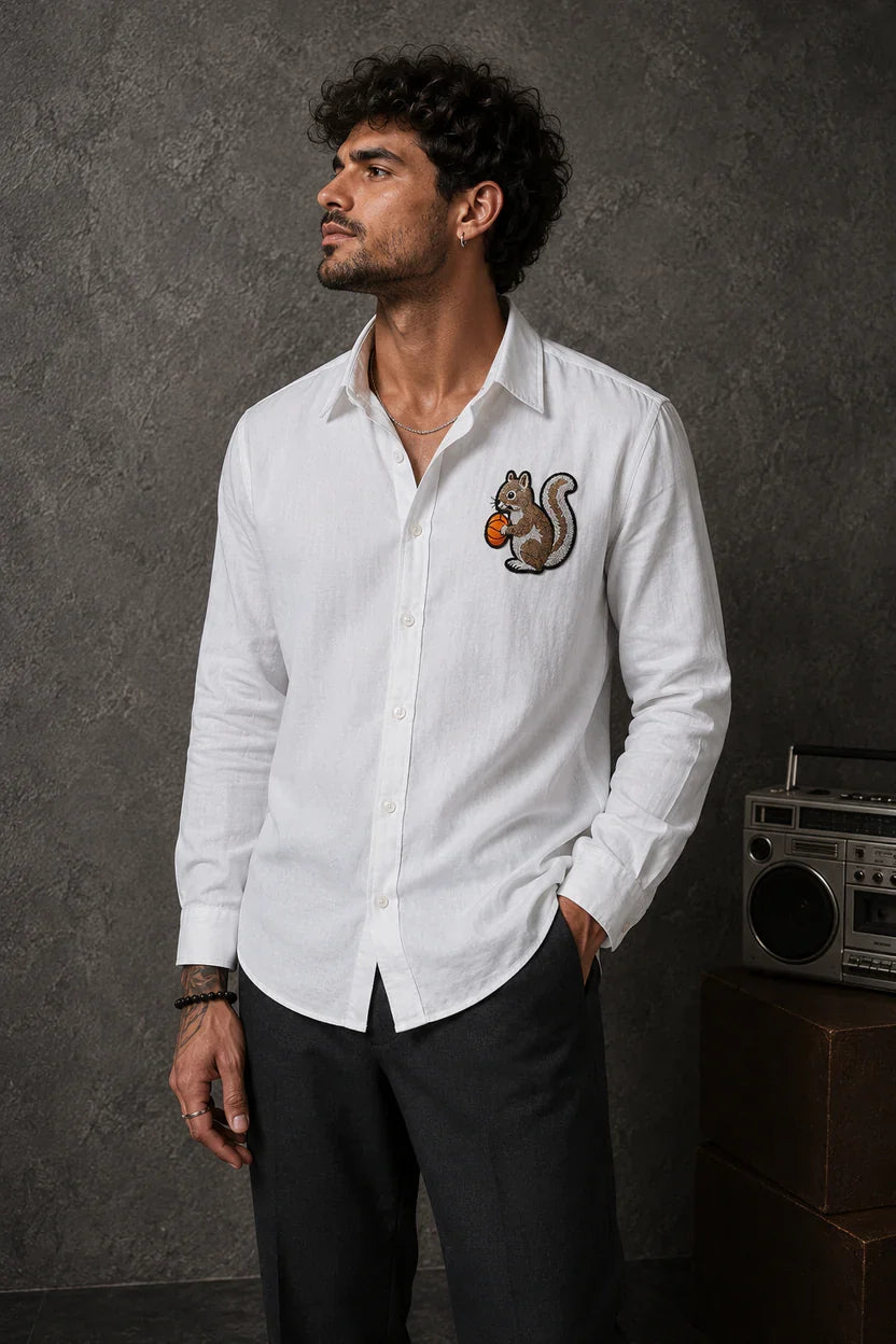 Squirrel EMBROIDERY SHIRT