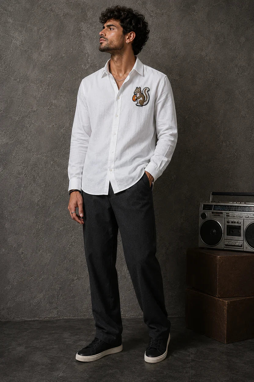Squirrel EMBROIDERY SHIRT
