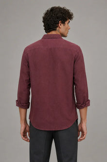 Oasis Maroon Linen Shirt