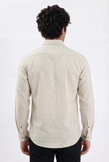 Island Breeze Premium Beige Embroidered Shirt