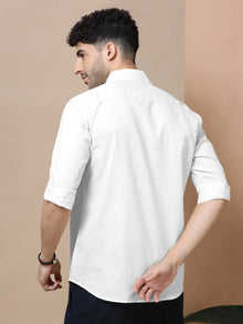 Men Slim Fit Solid Casual Shirt