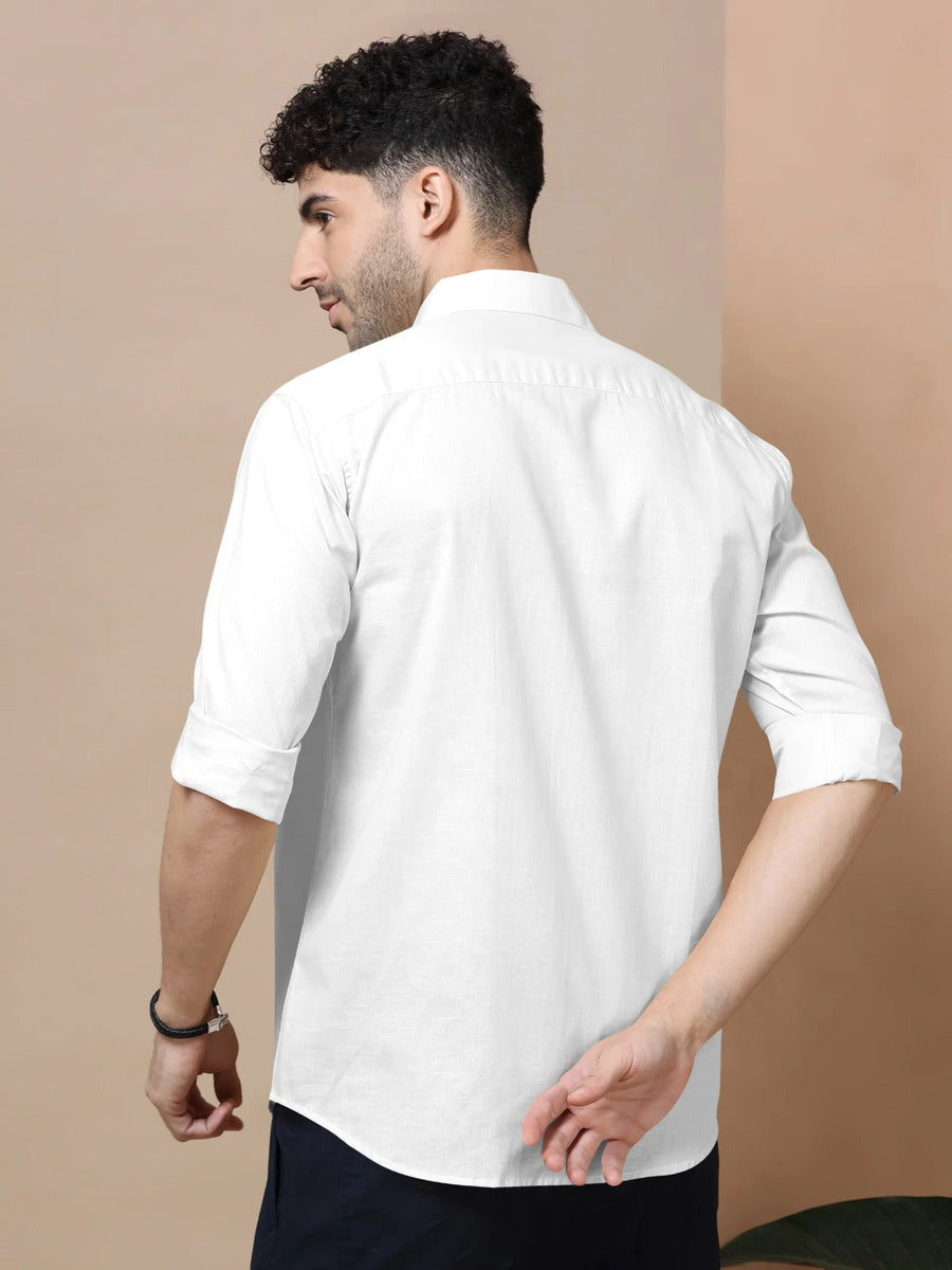 Men Slim Fit Solid Casual Shirt