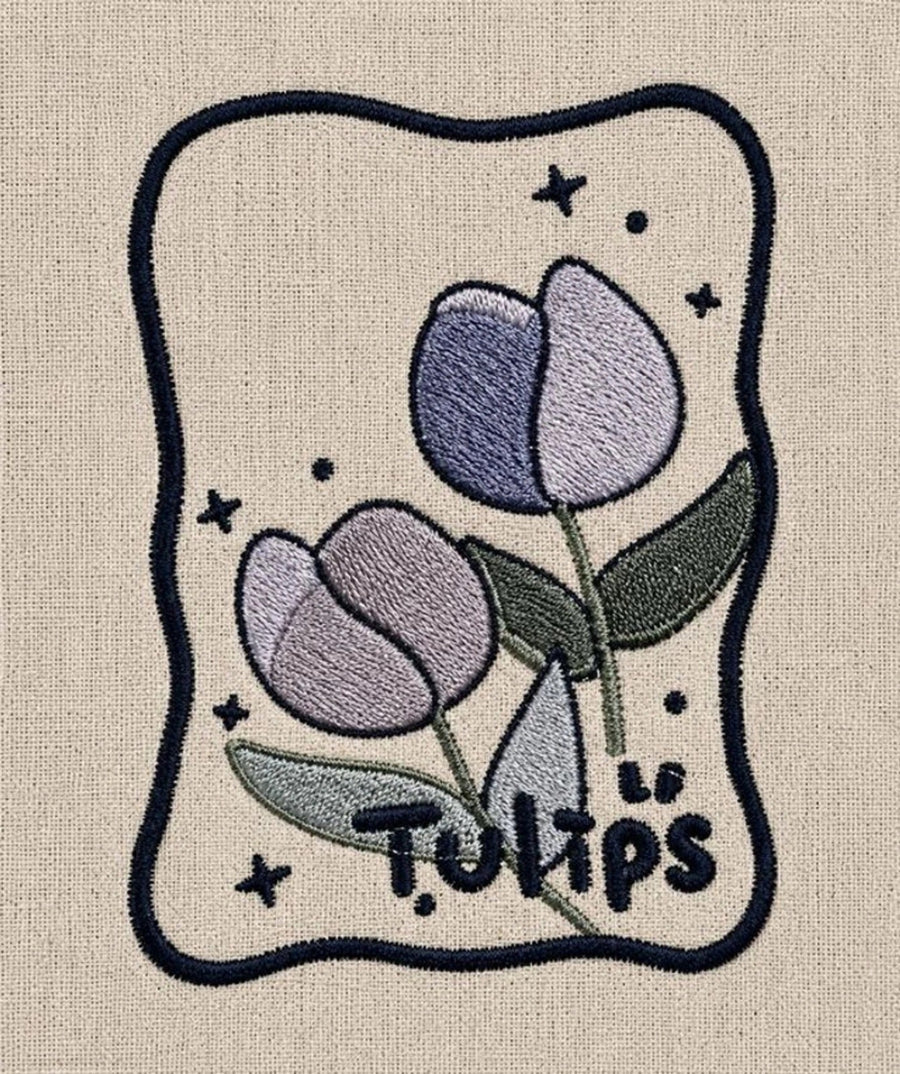 TULIPS EMBROIDERY SHIRT