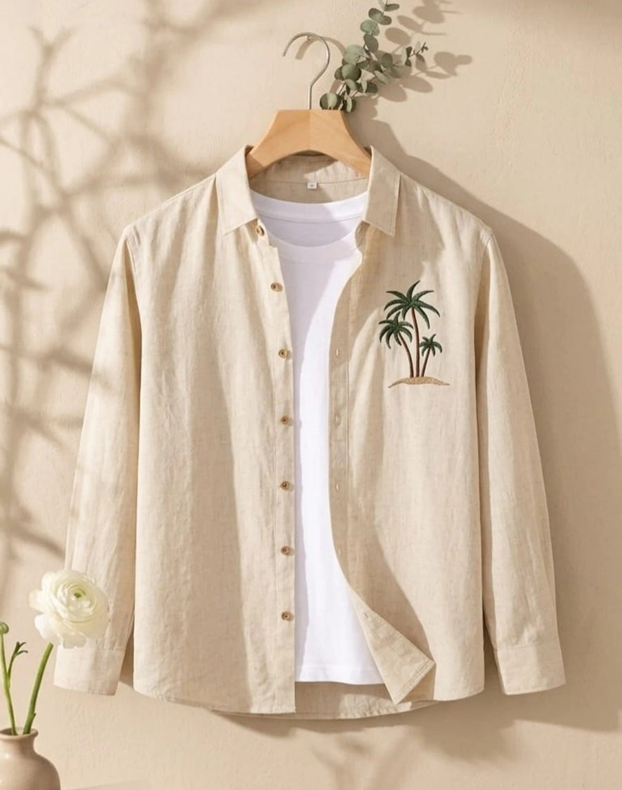Embroidered shirt premium and comfortable look