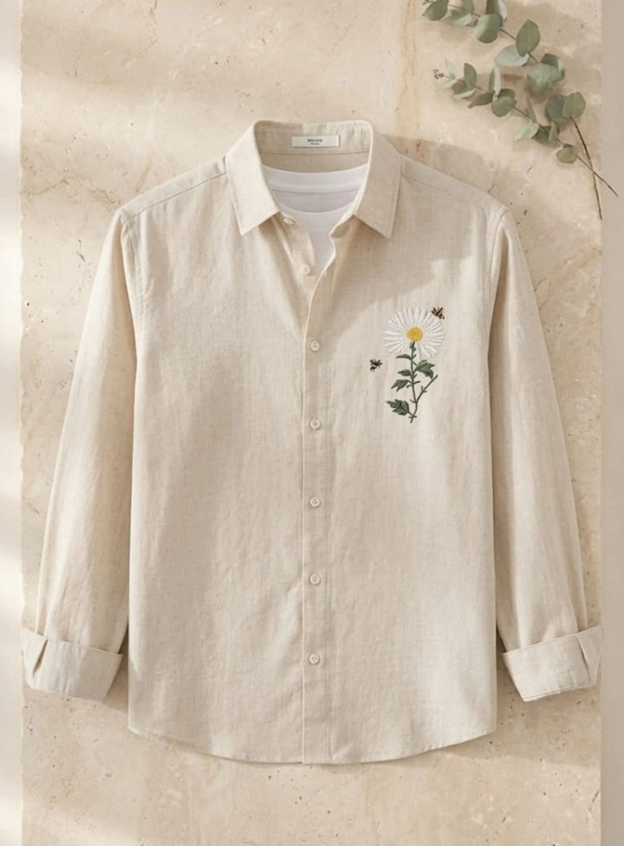 SUNFLOWER EMBROIDERY SHIRT