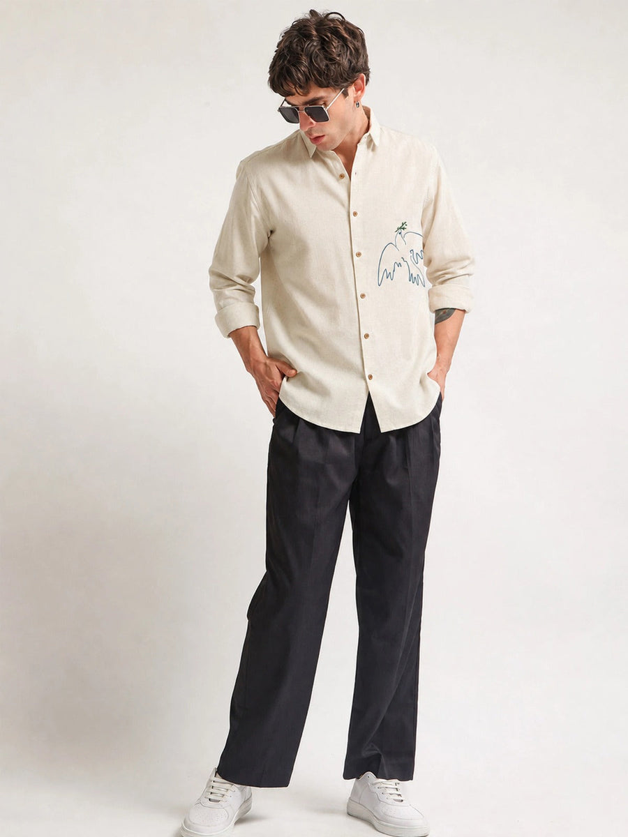 BIRD EMBROIDERY SHIRT
