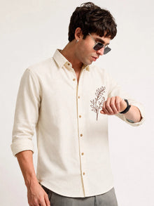 LEAF EMBROIDERY SHIRT